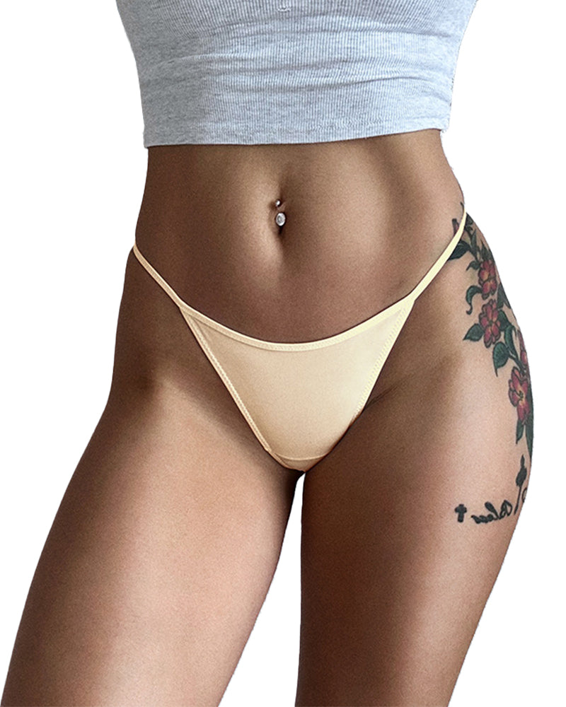 Curvvvy® ForLove – Tanga básica de tiras finas con estampado