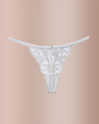Curvvvy® BlossomLace – Tanga de encaje bordado francés y diseño transparente