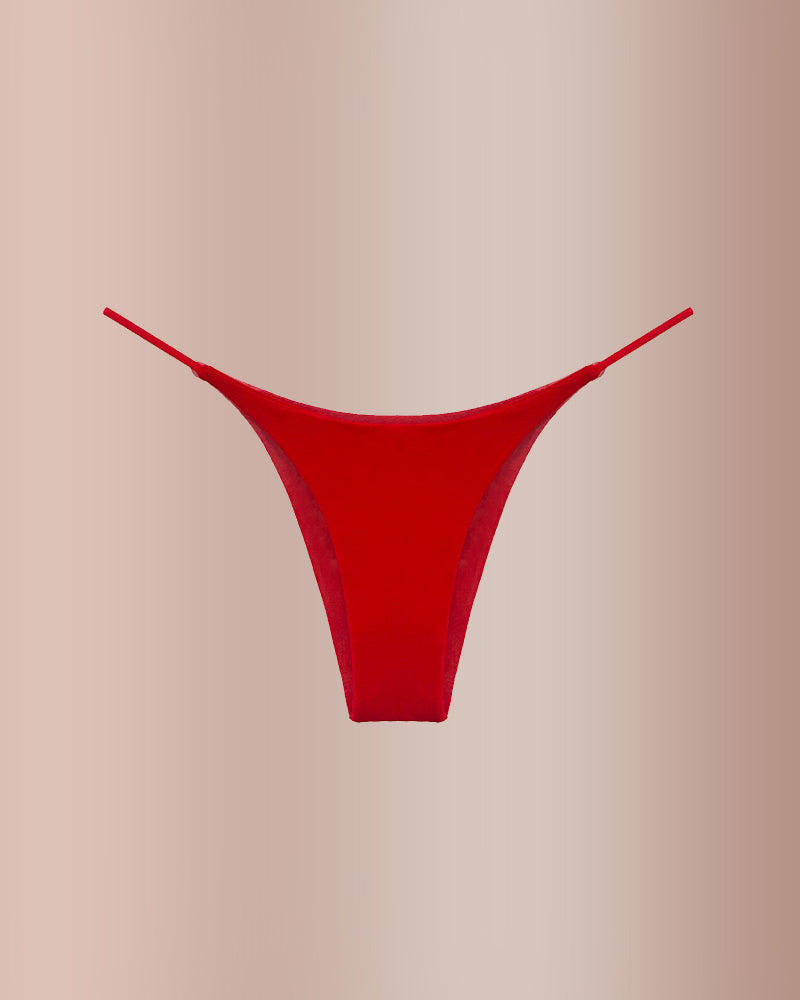 Curvvvy® ForLove – Braguita baja de algodón con doble tira y corte semi tanga