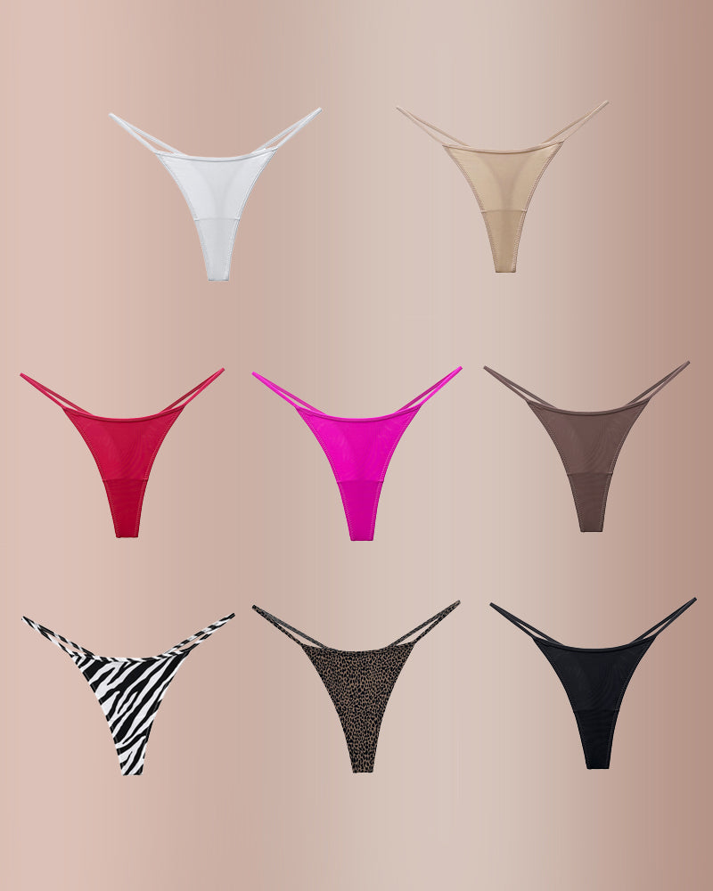 Curvvvy® ForLove – Tanga básica de tiras finas con estampado