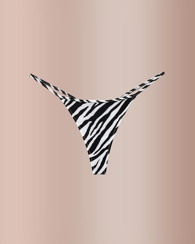 Curvvvy® ForLove – Tanga básica de tiras finas con estampado