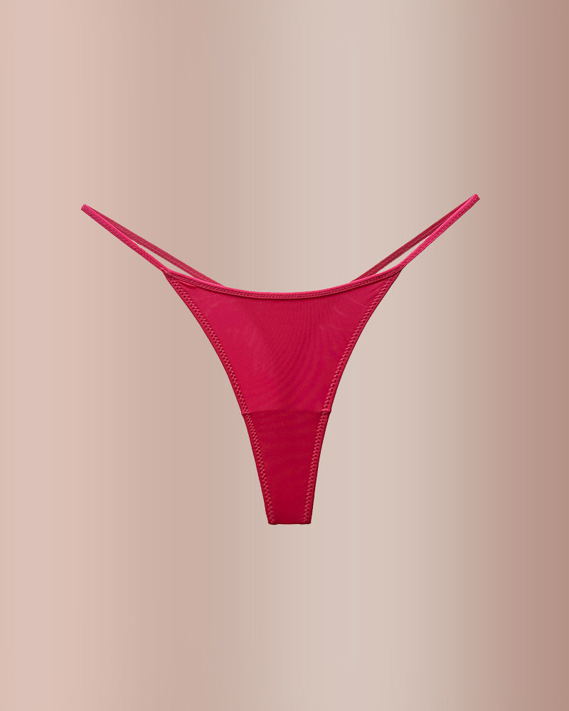 Curvvvy® ForLove – Tanga básica de tiras finas con estampado