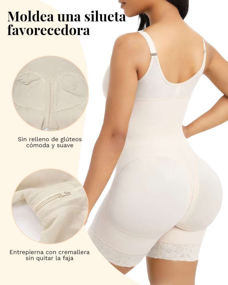 Faja plus size reductora y levanta glúteos