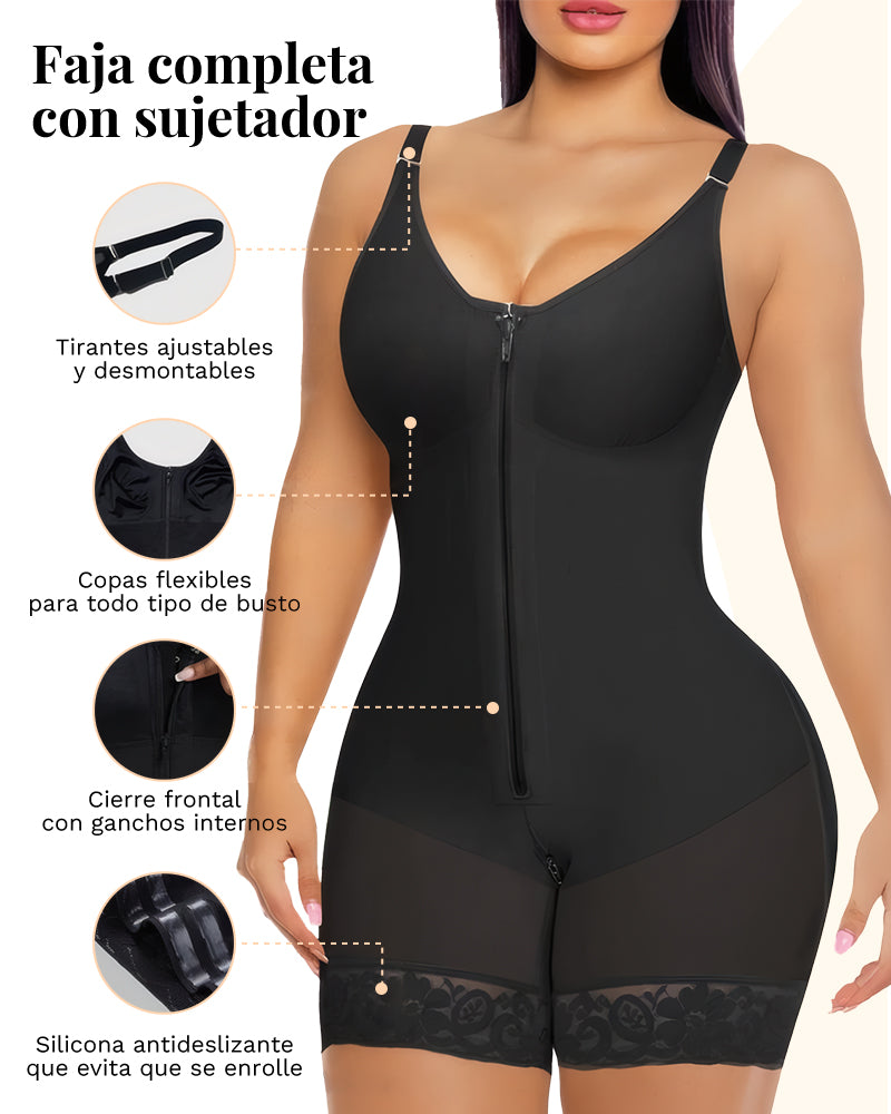 Faja plus size reductora y levanta glúteos