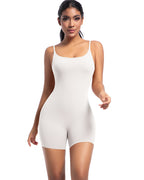 Enterizo deportivo corto con efecto segunda piel