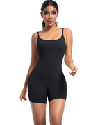 Enterizo deportivo corto con efecto segunda piel