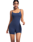 Enterizo deportivo corto con efecto segunda piel