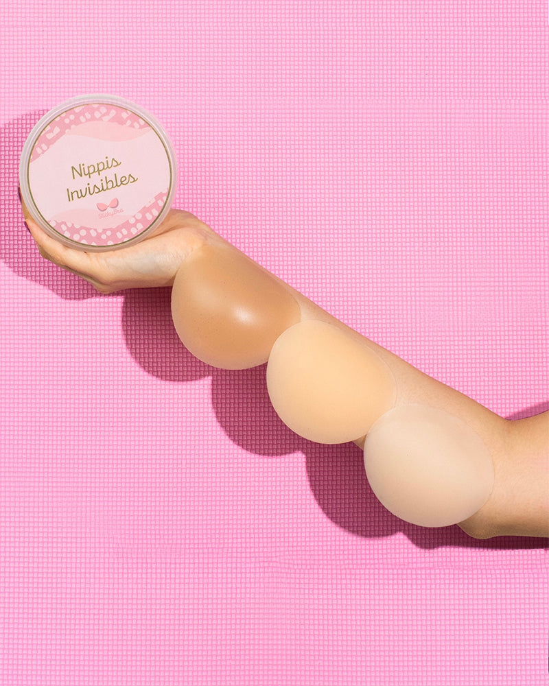Cubrepezones Invisibles Transpirables Cómodos Sin Pegamento