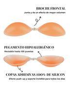 Curvvvy LiftUp – Pezoneras de silicona push-up invisibles para escote profundo