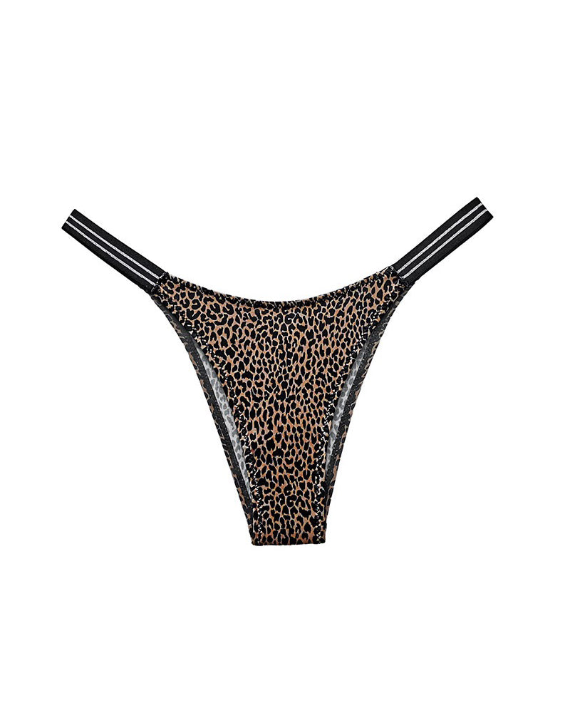 Curvvvy® SparkleGlam – Bikini sin costuras de leopardo