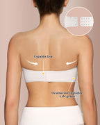 Curvvvy® Sujetador Bandeau Acolchado sin Aros