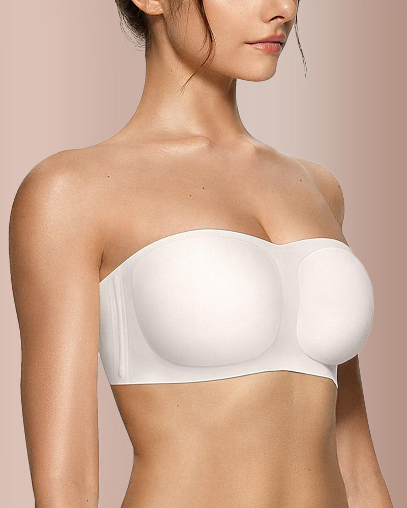 Curvvvy® Sujetador Bandeau Acolchado sin Aros