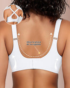 Curvvvy® Sujetador Escote en V con Malla Cruzada