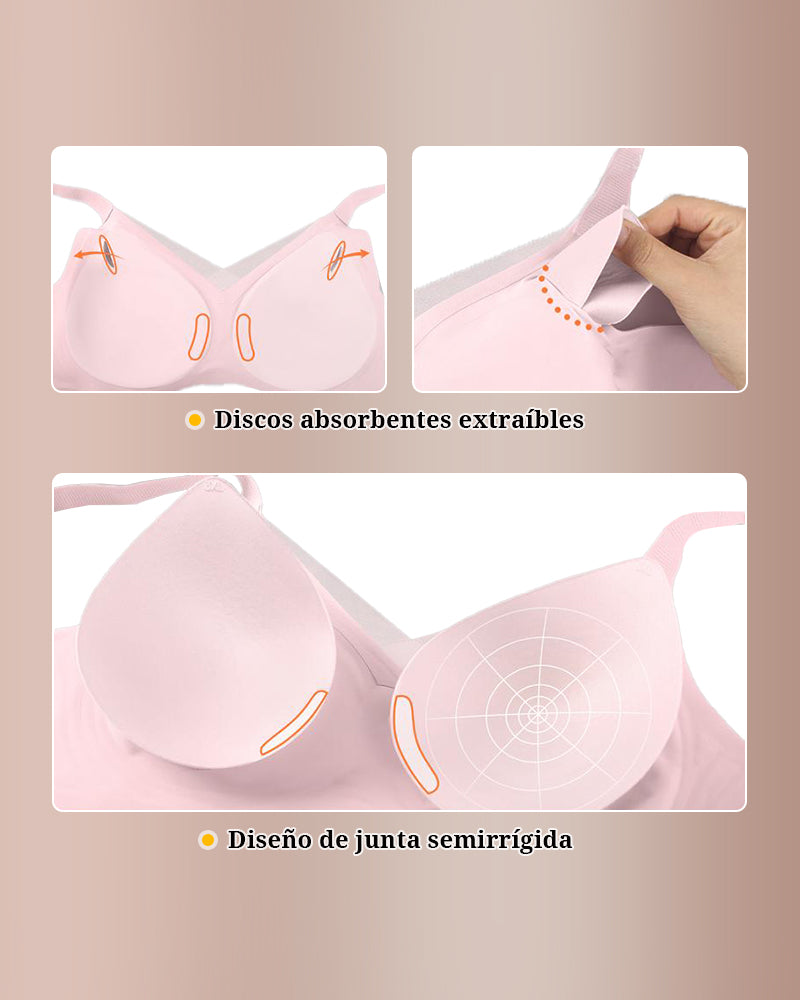 Curvvvy® Sujetador Escote en V con Malla Cruzada