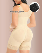 Faja moldeadora con broches y cremallera inferior