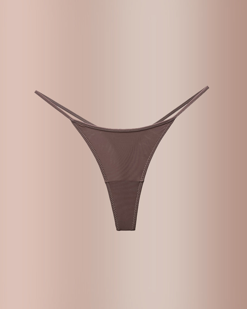Curvvvy® ForLove – Tanga básica de tiras finas con estampado