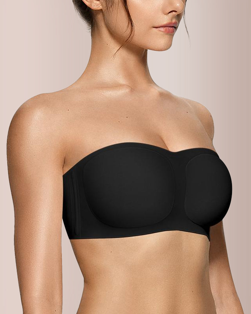 Curvvvy® Sujetador Bandeau Acolchado sin Aros